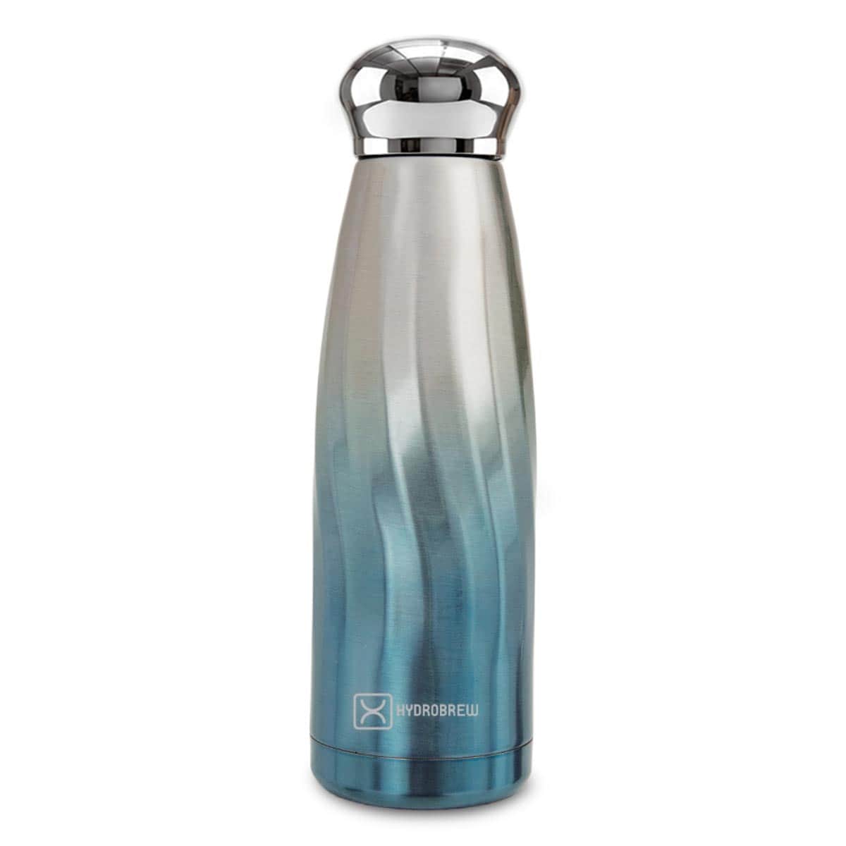 Hydrobrew 420ml Blue Mirage Double Wall Stainless Steel Water Bottle