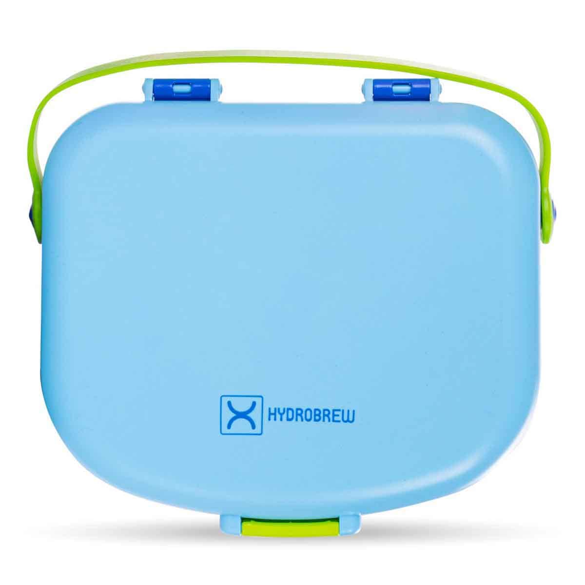 HYDROBREW Cobalt 4-Compartment Bento Lunch Box with Spoon & Fork Set