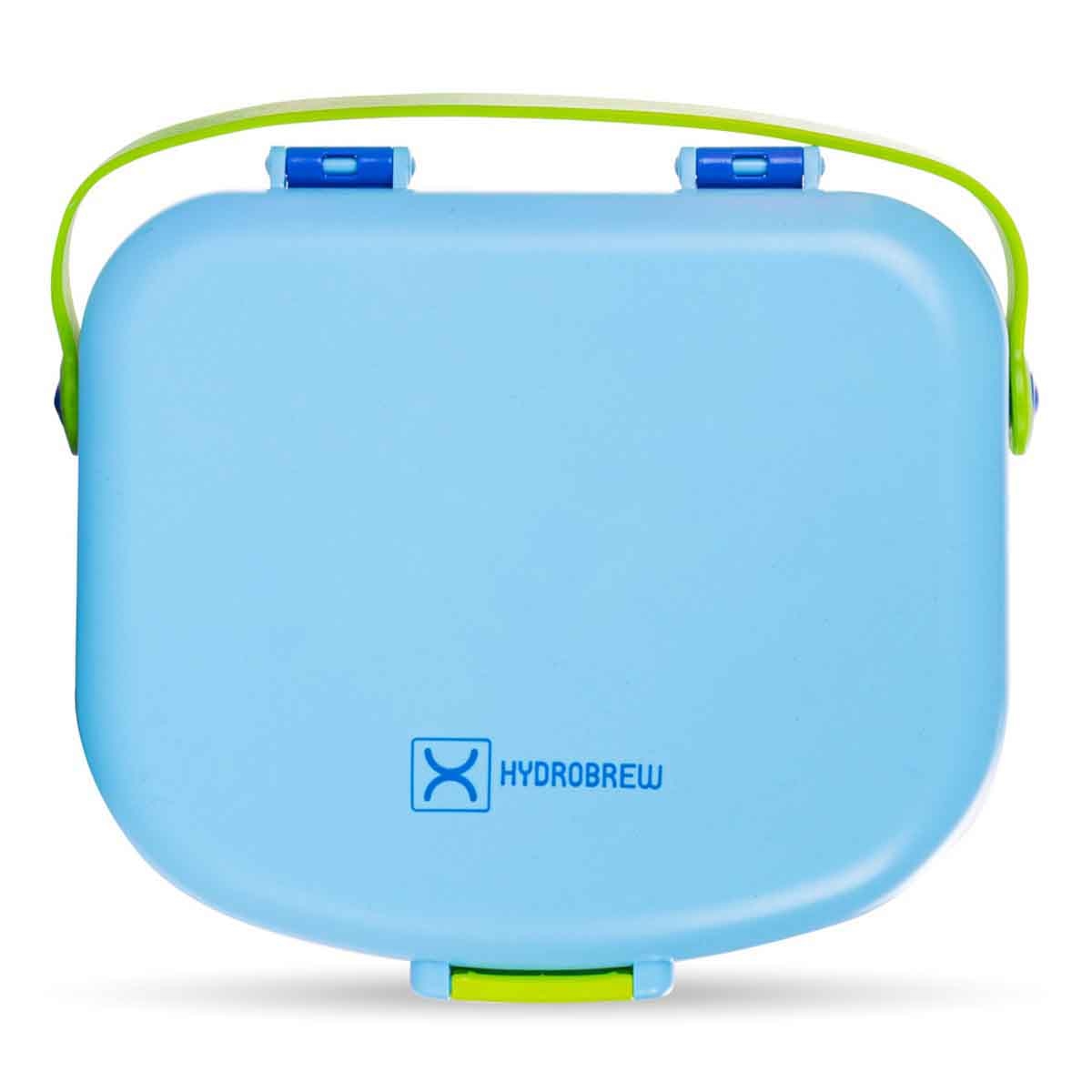 HYDROBREW Cobalt 4-Compartment Bento Lunch Box with Spoon & Fork Set