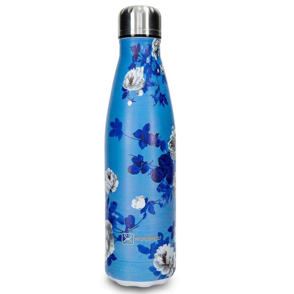 Hydrobrew 500ml Azure Bloom Double Wall Stainless Steel Water Bottle
