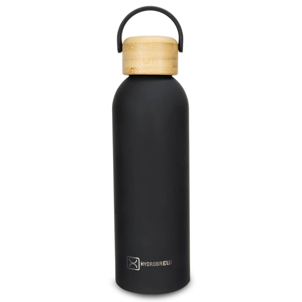 Hydrobrew 500ml Black Double Wall Stainless Steel Water Bottle