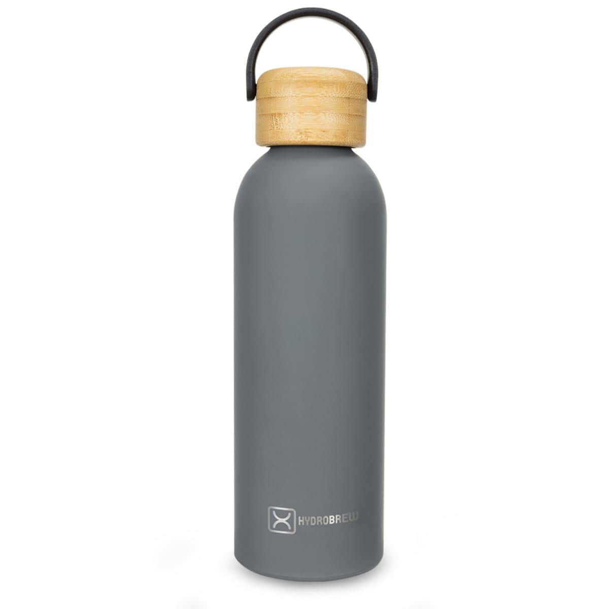 Hydrobrew 500ml Grey Double Wall Stainless Steel Water Bottle