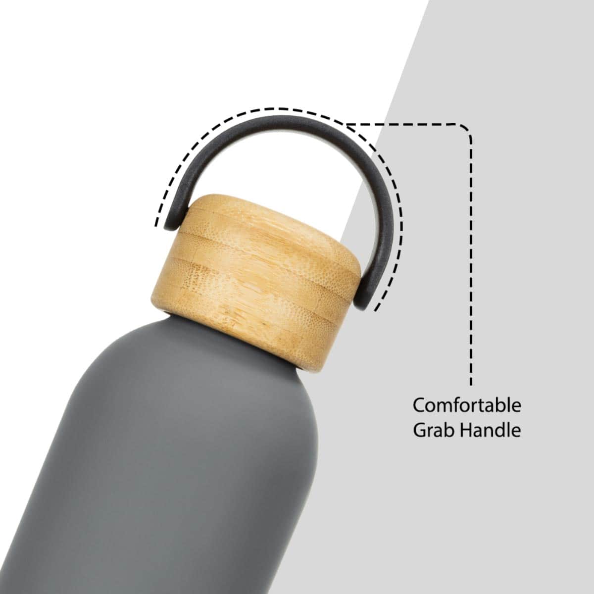 Hydrobrew 500ml Grey Double Wall Stainless Steel Water Bottle