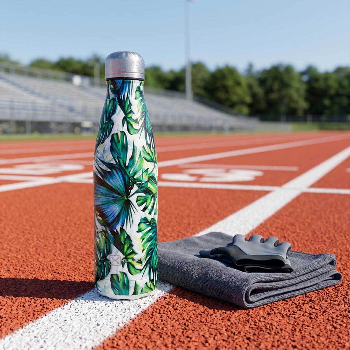 Hydrobrew 500ml Palm Grove Double Wall Stainless Steel Water Bottle