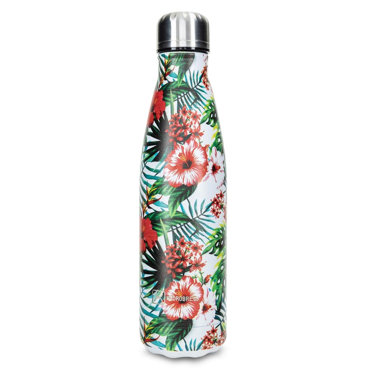 Hydrobrew 500ml Tropical Hibiscus Double Wall Stainless Steel Water Bottle