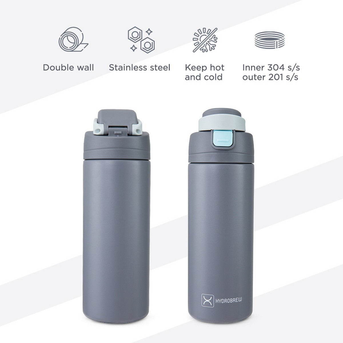 Hydrobrew 720ml Sip Switch Insulated Water Bottle