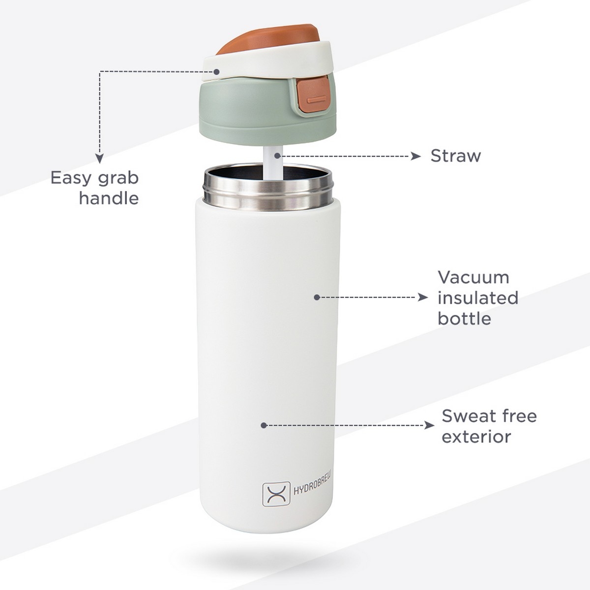 Hydrobrew 720ml Sip Switch Insulated Water Bottle