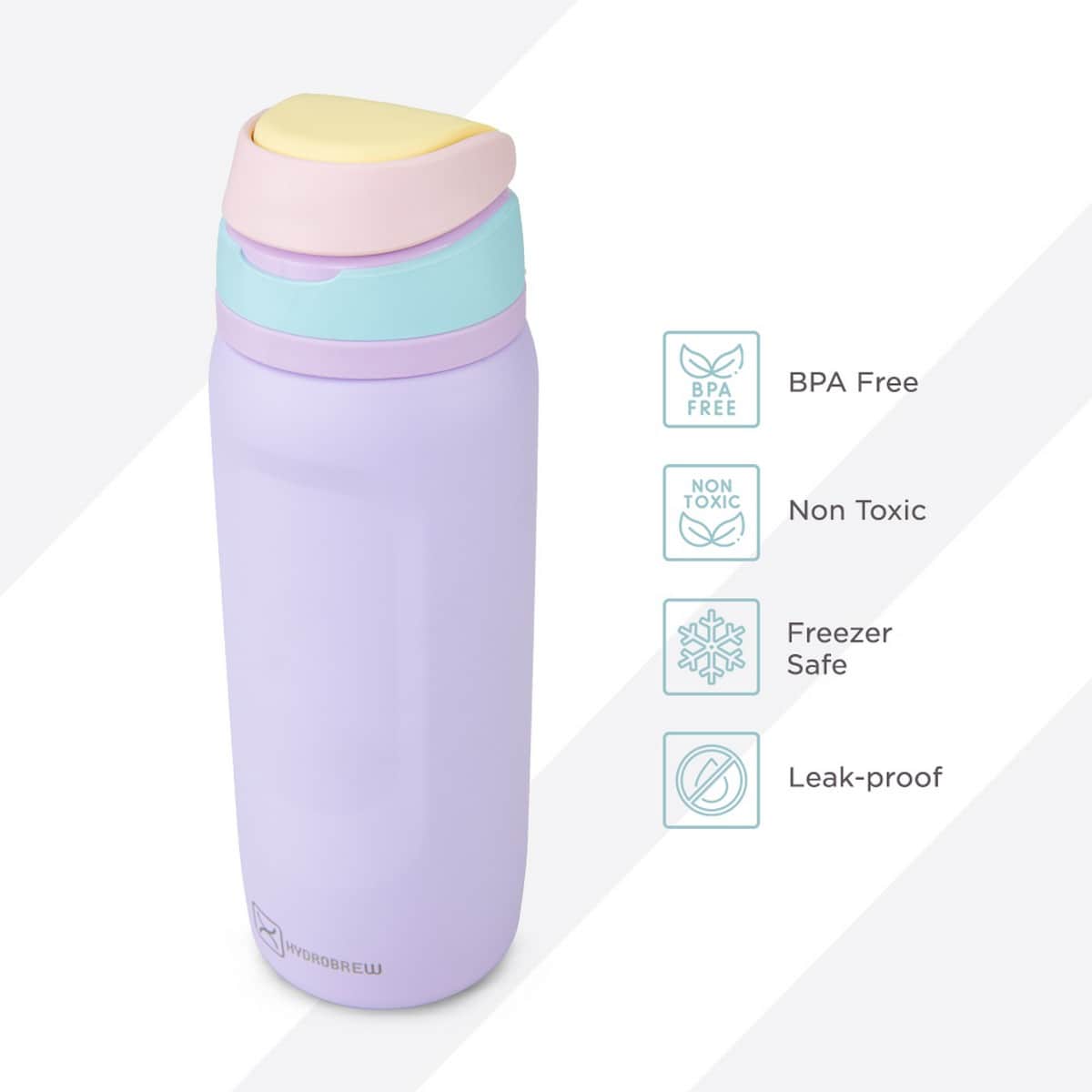 Hydrobrew 750ml Steel Core Lunch Box & Food Jar with 1000ml Sip Switch Water Bottle