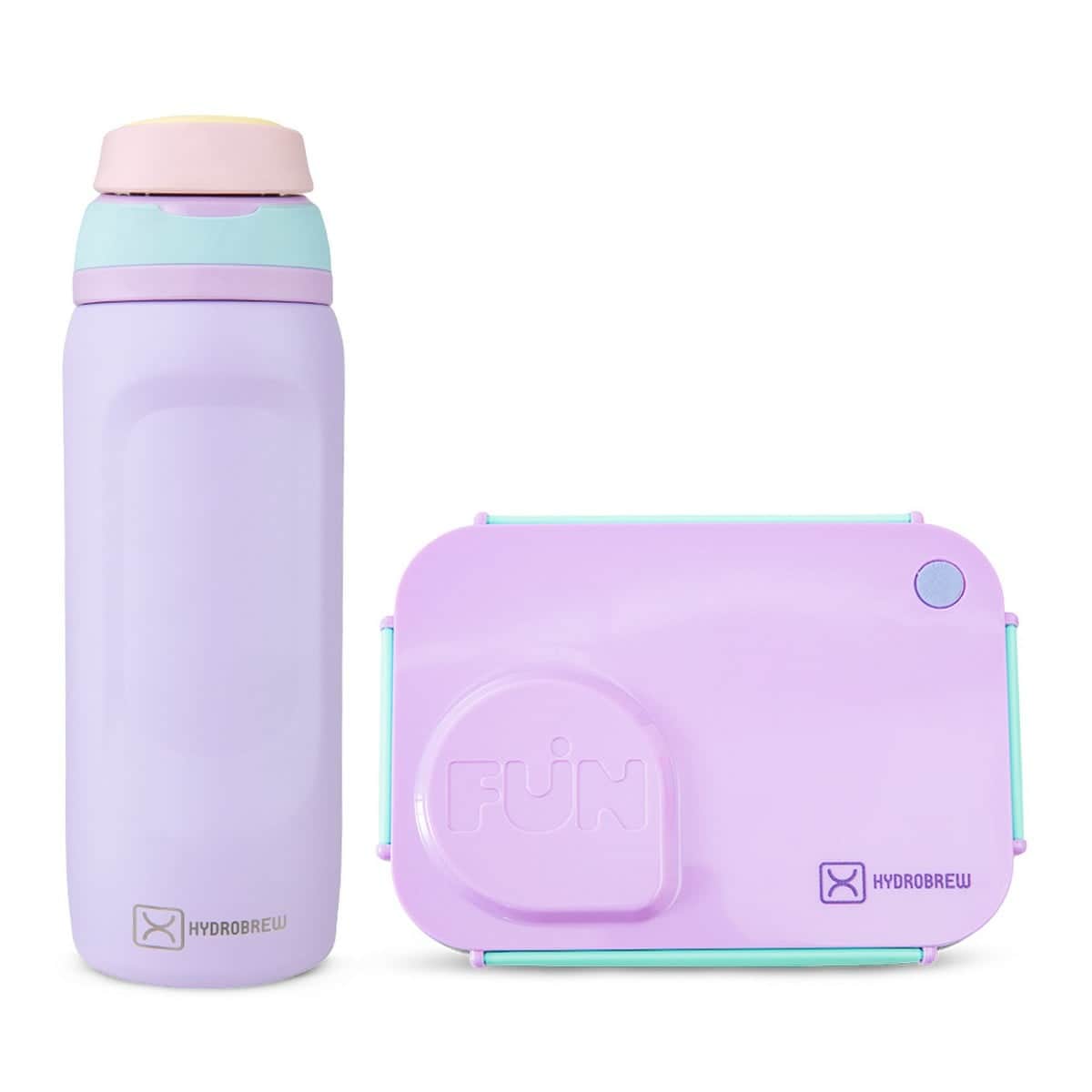 Hydrobrew 750ml Steel Core Lunch Box & Food Jar with 1000ml Sip Switch Water Bottle