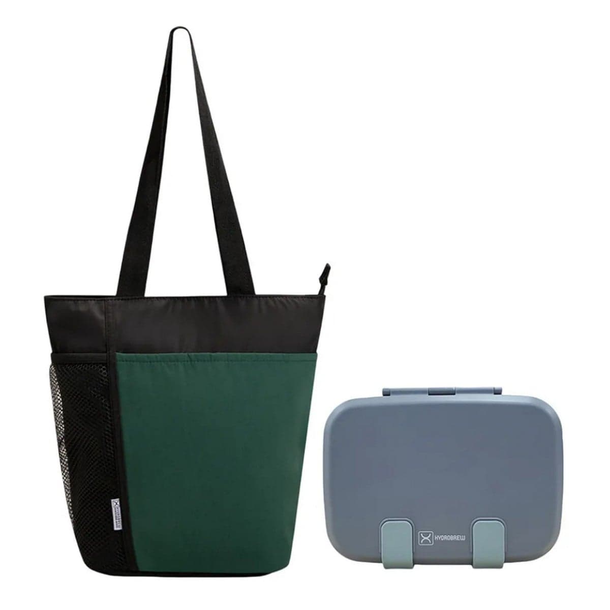 Hydrobrew 839ml Graphite Steel Core Bento Lunch Box with Lunch Bag