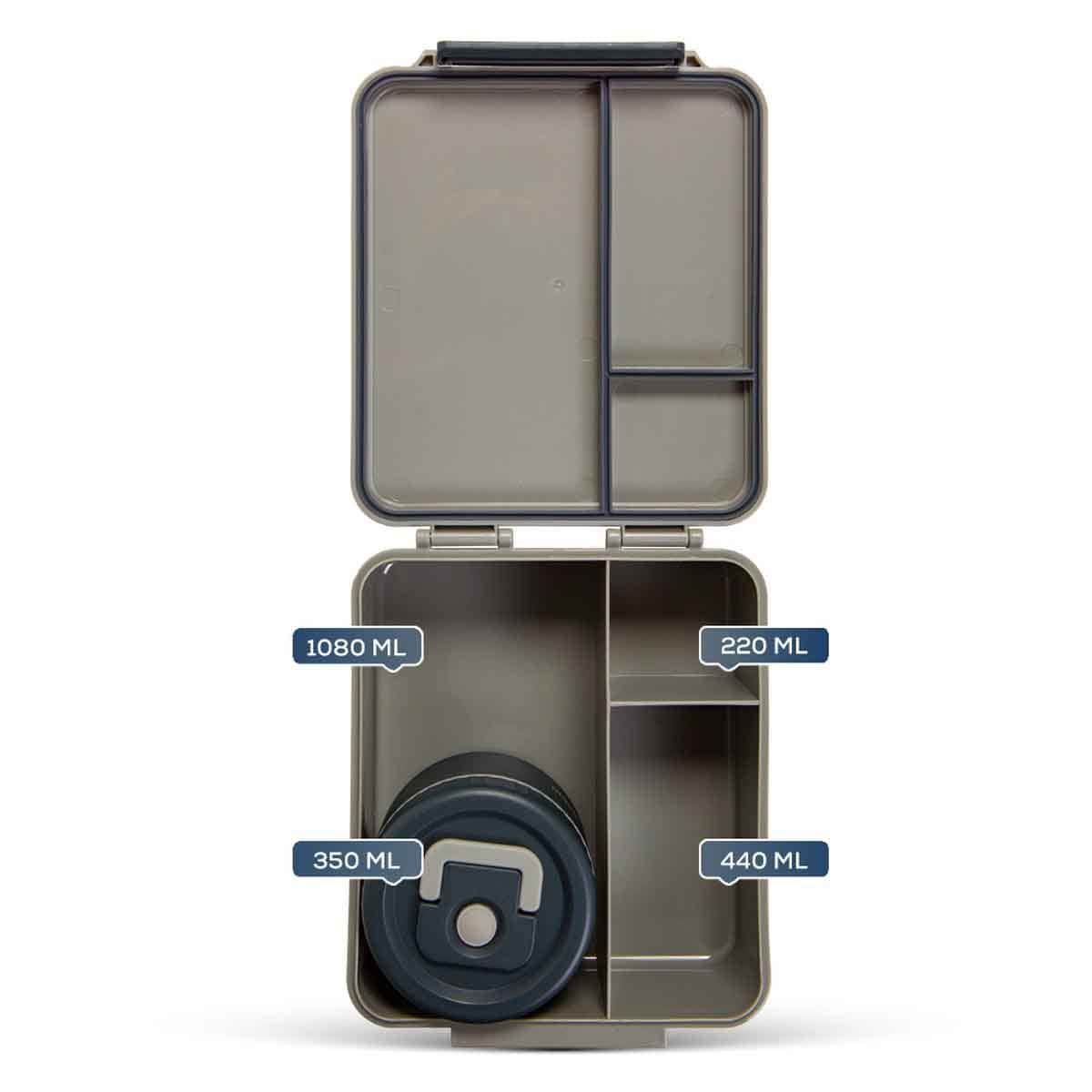 HYDROBREW Adventure Bento Lunch Box with Lunch Bag, Steel Food Jar