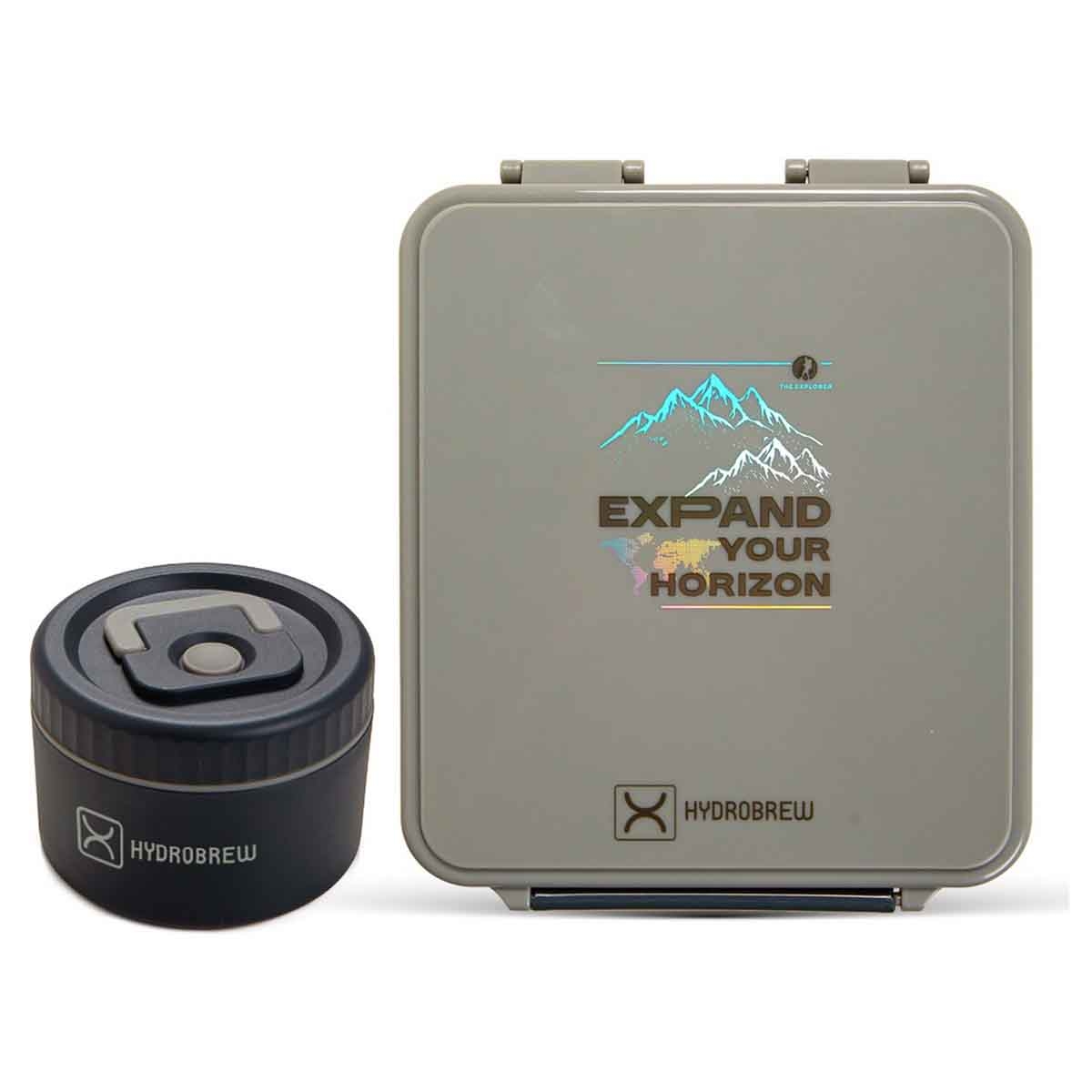 HYDROBREW Adventure Bento Lunch Box with Steel Food Jar