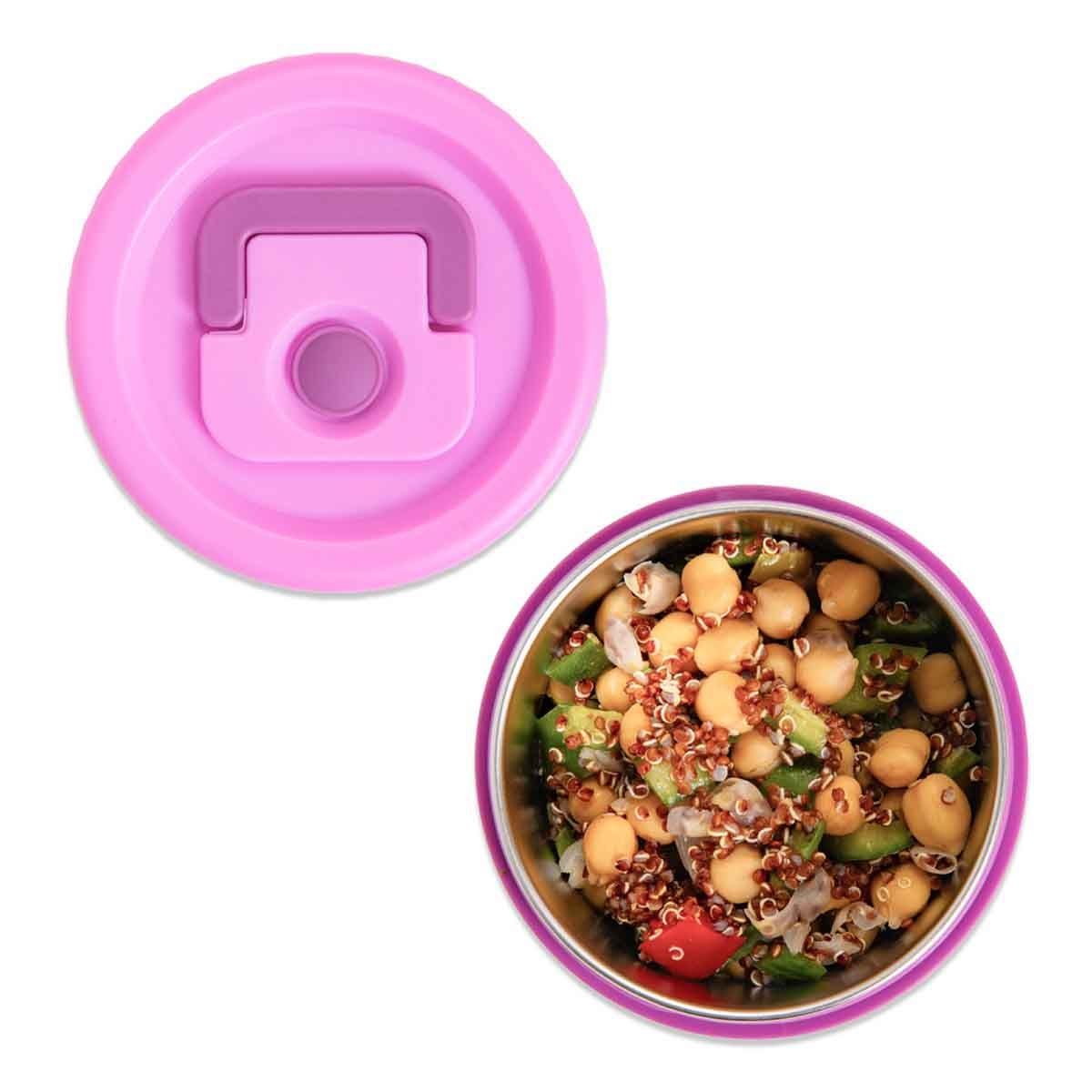 HYDROBREW Dream Bento Lunch Box with Steel Food Jar - Pink