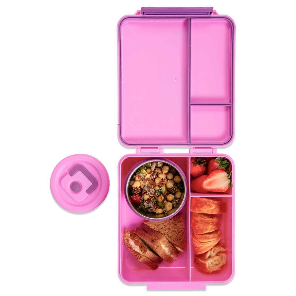 HYDROBREW Dream Bento Lunch Box with Steel Food Jar - Pink