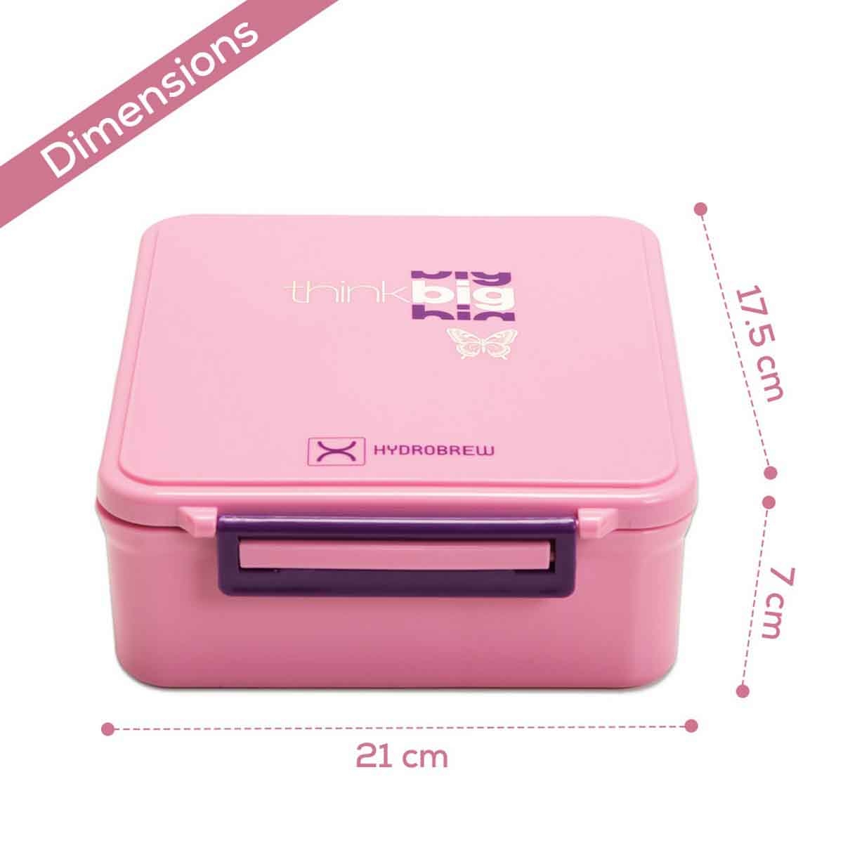 HYDROBREW Bento Lunch Box with Steel Food Jar