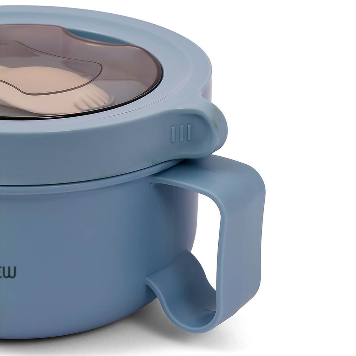 Hydrobrew Blue Lunch Box with Double Wall Stainless Steel Water Bottle