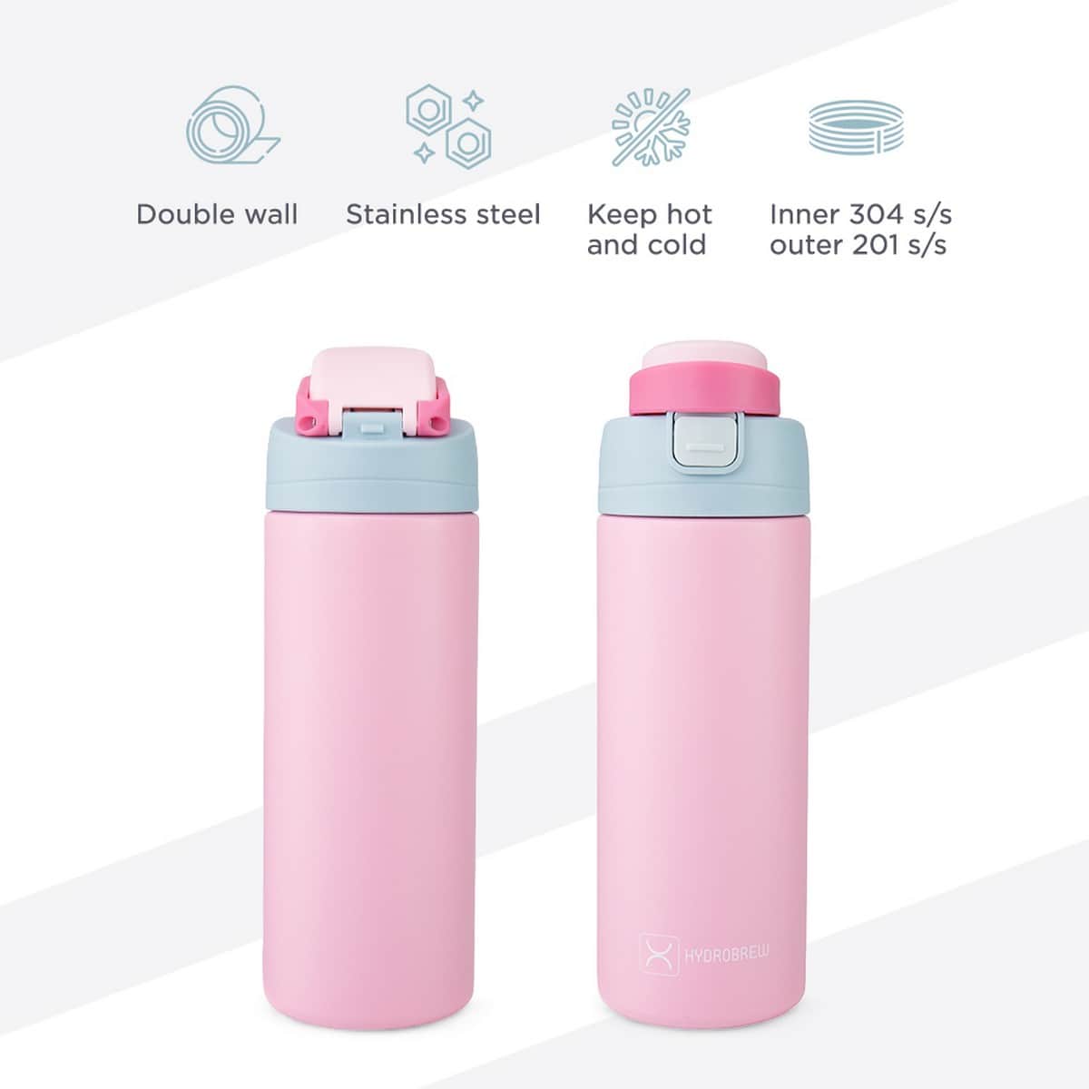 Hydrobrew Sparkle Bento Lunch Box with 720ml SipSwitch Insulated Water Bottle