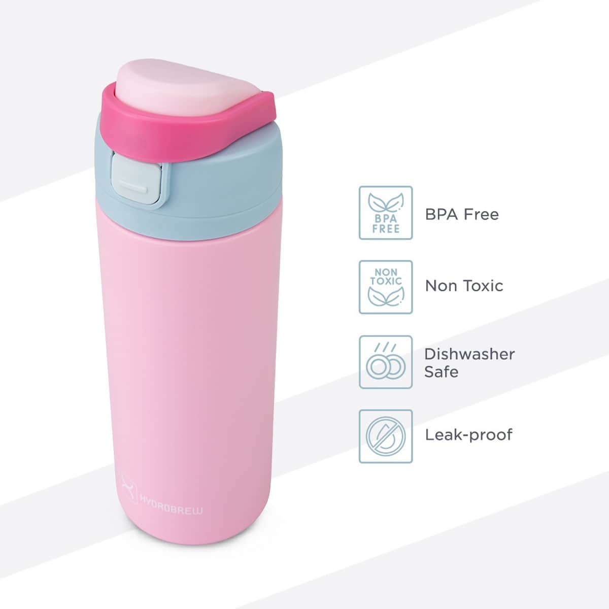 Hydrobrew Sparkle Bento Lunch Box with 720ml SipSwitch Insulated Water Bottle