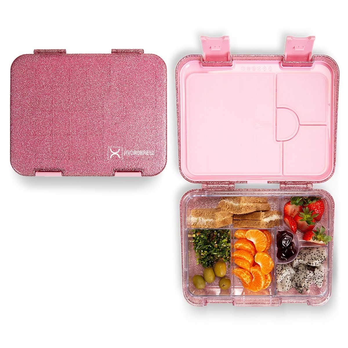 Hydrobrew Sparkle Bento Lunch Box with 720ml SipSwitch Insulated Water Bottle