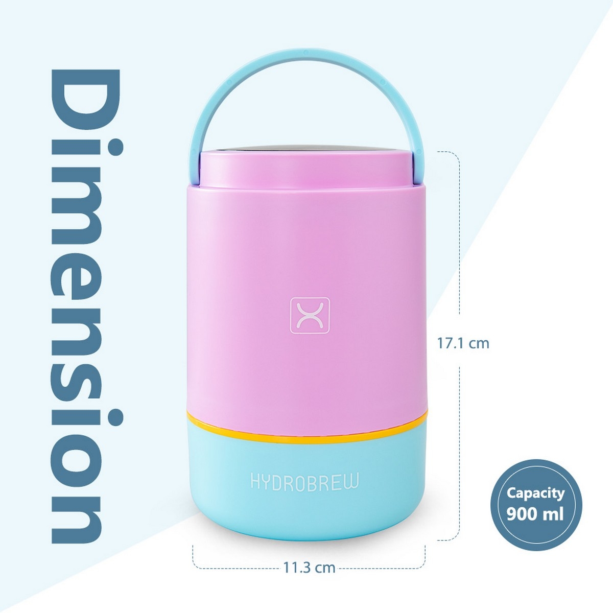 Hydrobrew Triple Decker Stainless Steel Lunch Box with Spoon