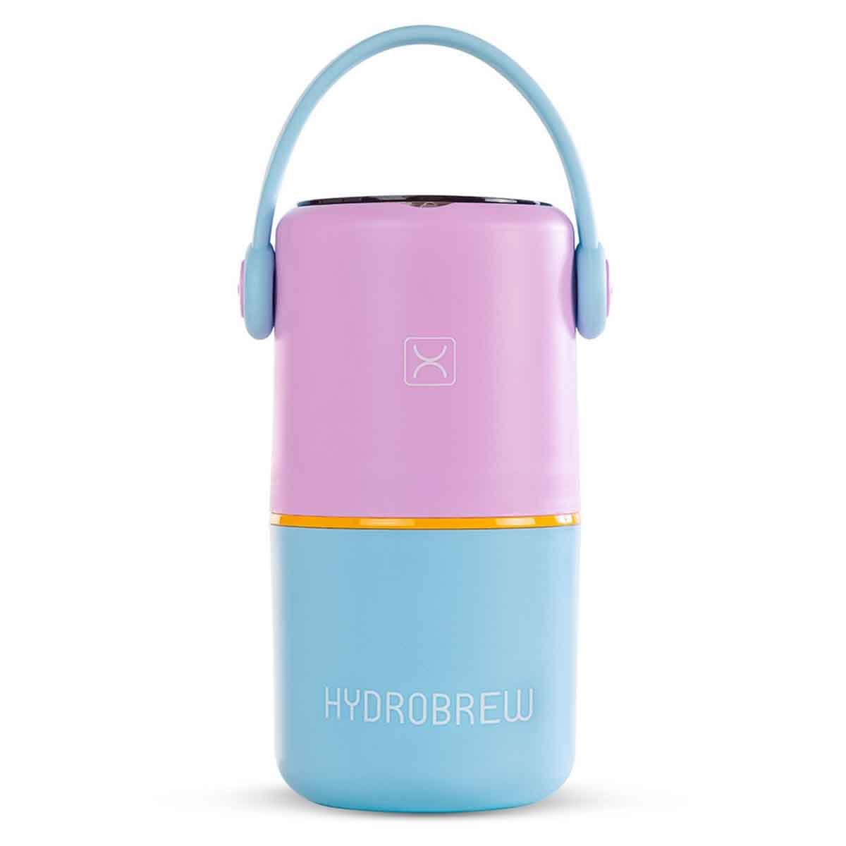 HYDROBREW Mauve/Blue Double Decker Stainless Steel Lunch Box with Folding Spork