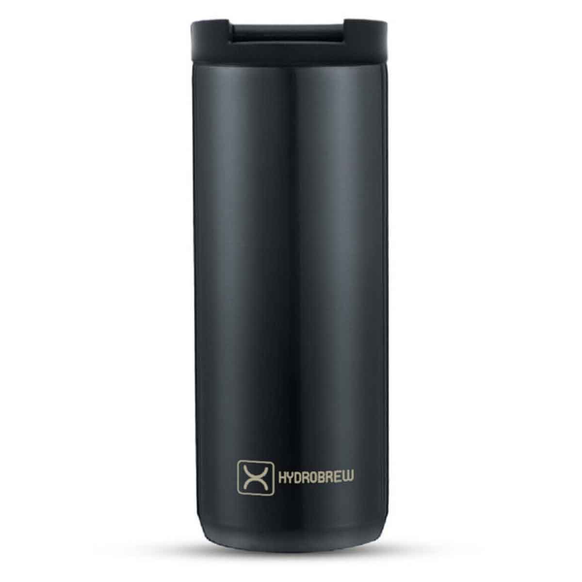 HYDROBREW 500ml Black Double Wall Insulated Tumbler Water Bottle