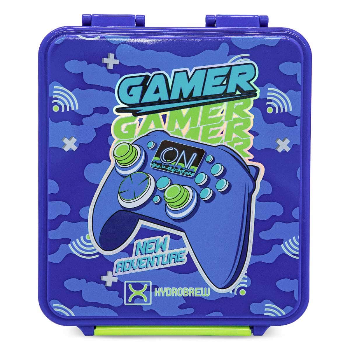 Hydrobrew Gamer Bento Lunch Box with Steel Food Jar