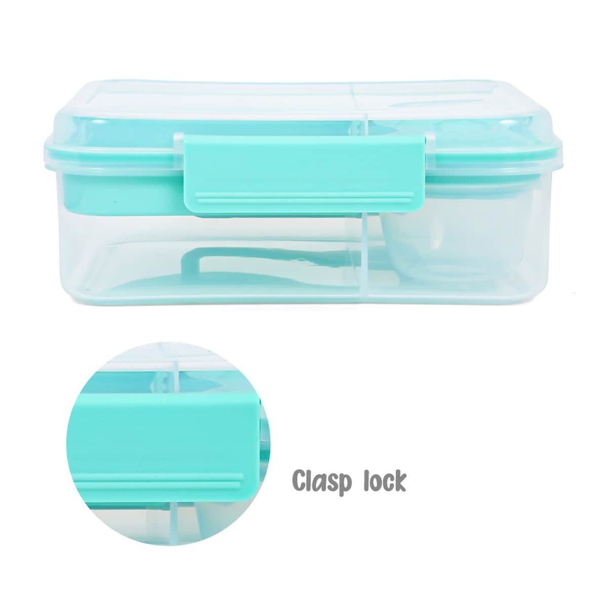 Hydrobrew Green Convertible Bento Lunch Box with Double Wall Stainless Steel Water Bottle