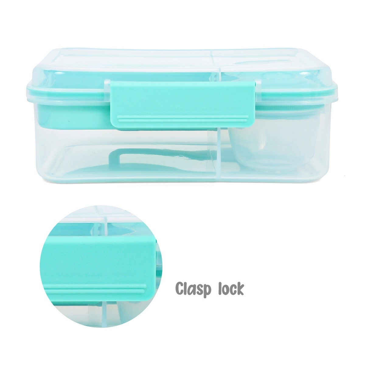 Hydrobrew Green Convertible Bento Lunch Box with Double Wall Stainless Steel Water Bottle