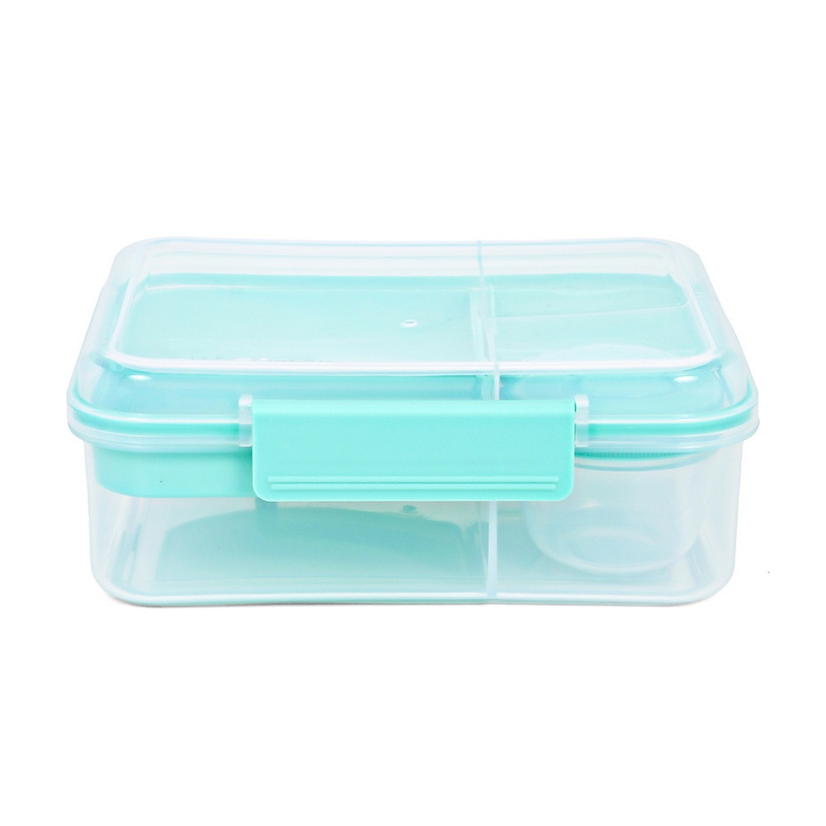 Hydrobrew Green Convertible Bento Lunch Box with Printed Double Wall Stainless Steel Water Bottle