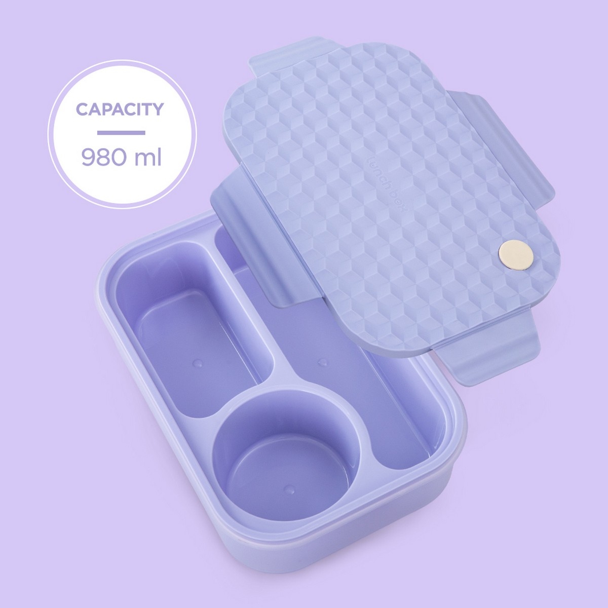 Hydrobrew Purple Smart Serve Bento Lunch Box & Double Wall Water Bottle Set