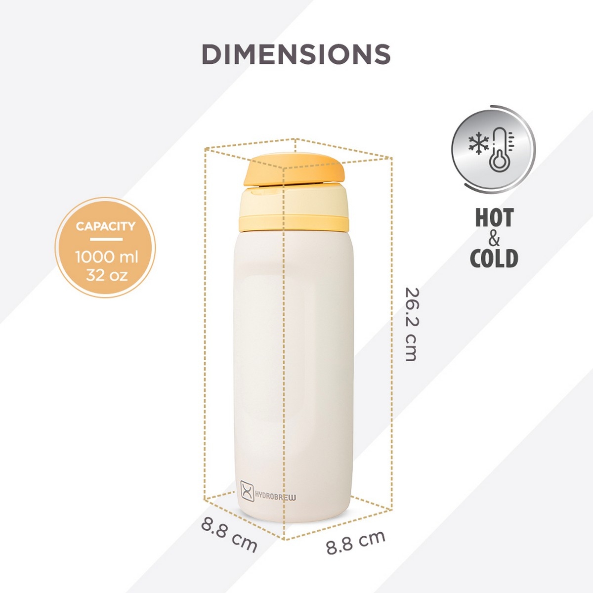 Hydrobrew Sip Switch Stainless Steel Water Bottle