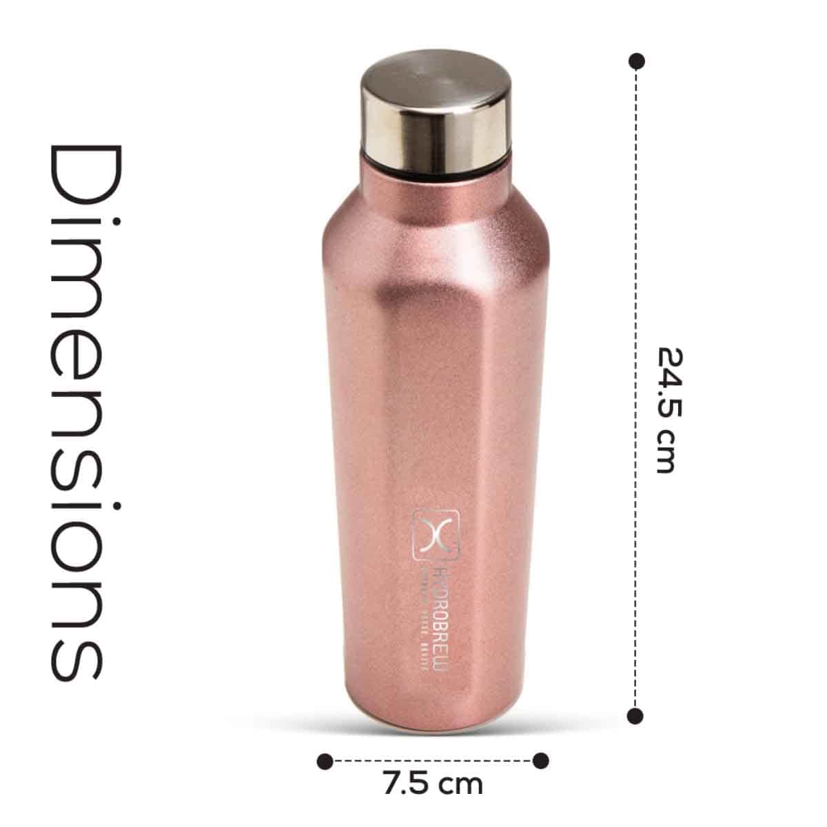 HYDROBREW 800ml Steel Water Bottle