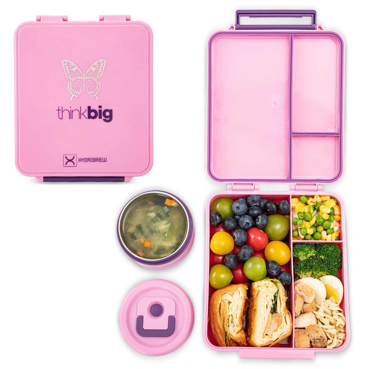 Hydrobrew ThinkBig Bento Lunch Box with Steel Food Jar
