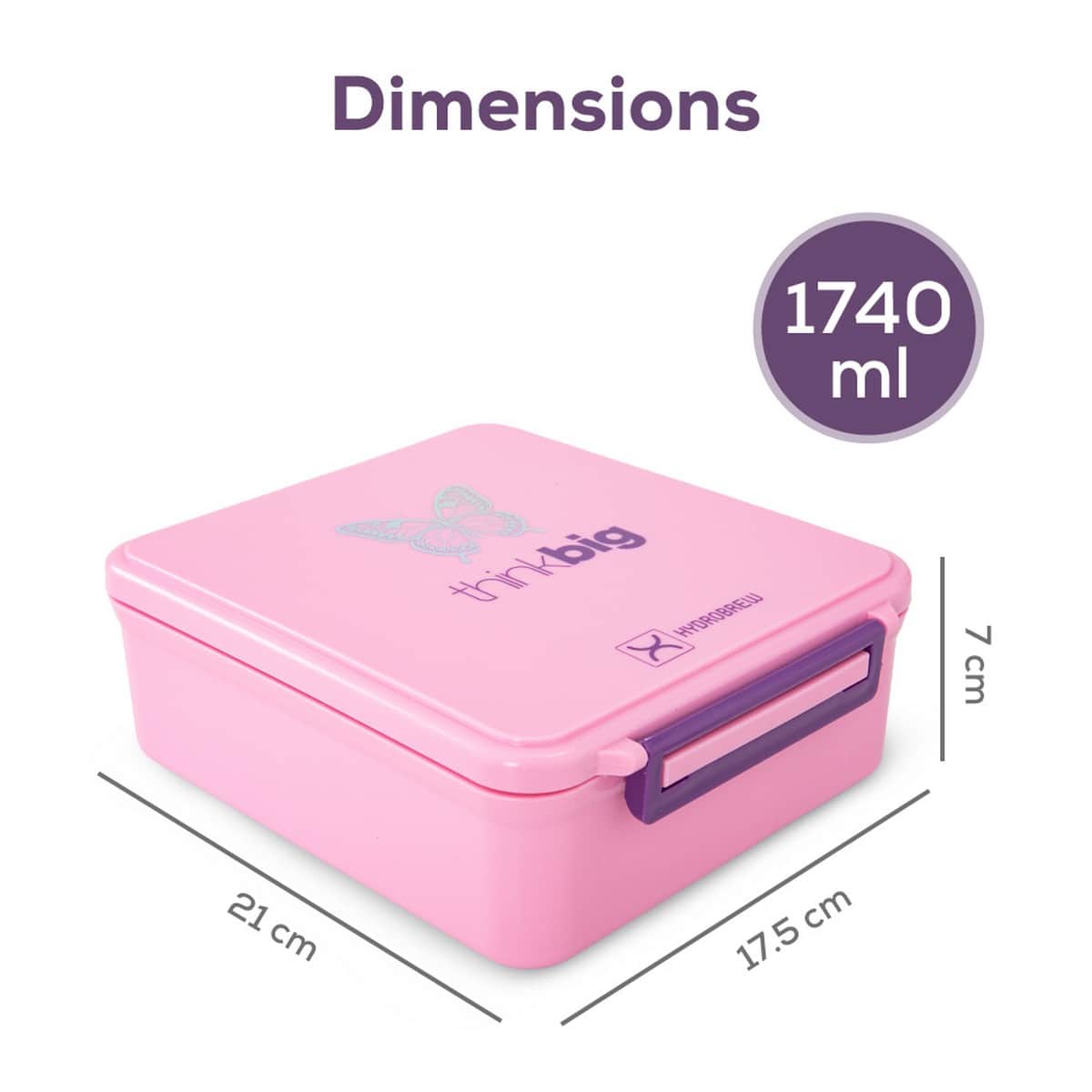 Hydrobrew ThinkBig Bento Lunch Box with Steel Food Jar