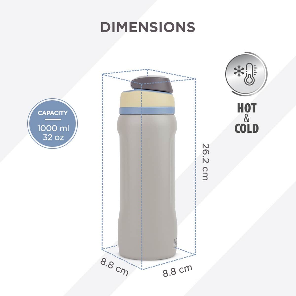 Hydrobrew Sip Switch Stainless Steel Water Bottle