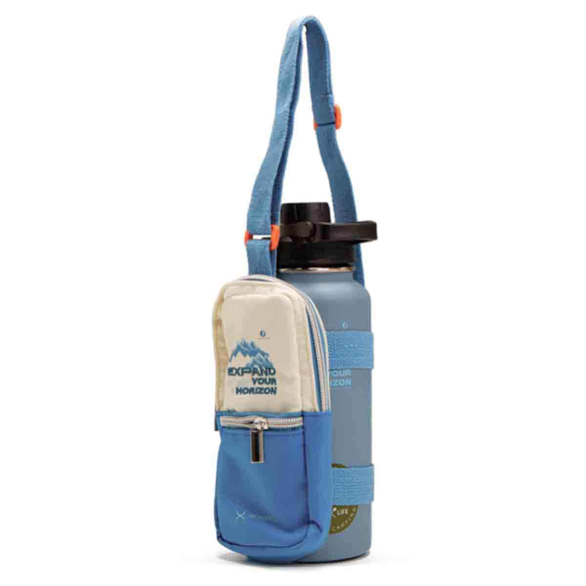 HYDROBREW 950ml Vacuum Insulated Travel Water Bottle with Sling Bag