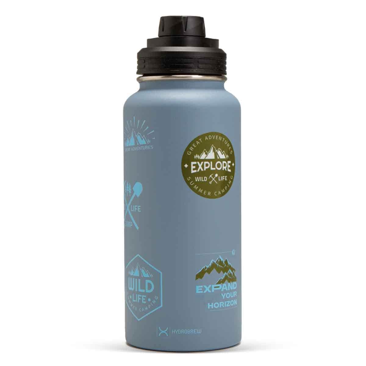 HYDROBREW 950ml Vacuum Insulated Travel Water Bottle with Sling Bag