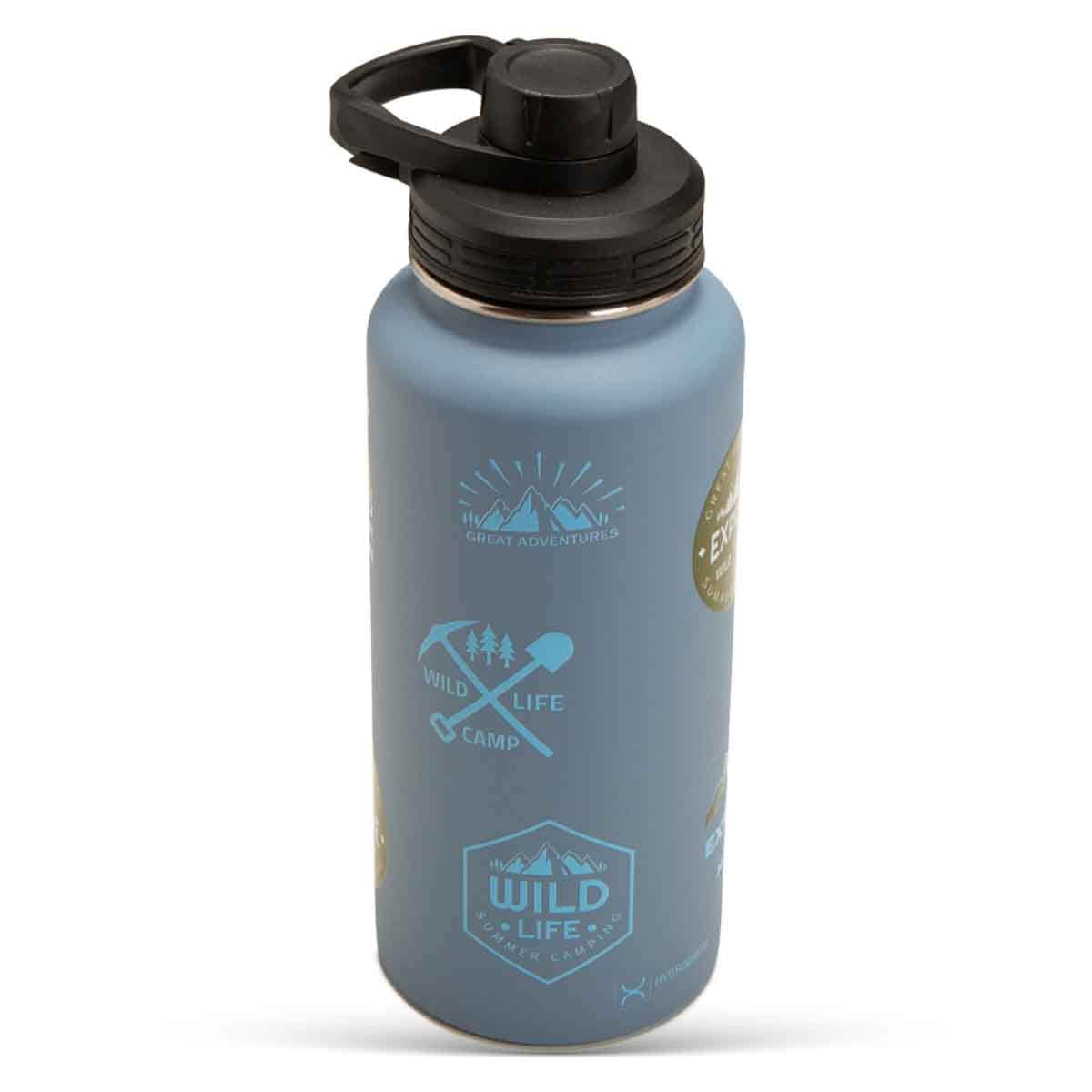 HYDROBREW 950ml Vacuum Insulated Travel Water Bottle with Sling Bag