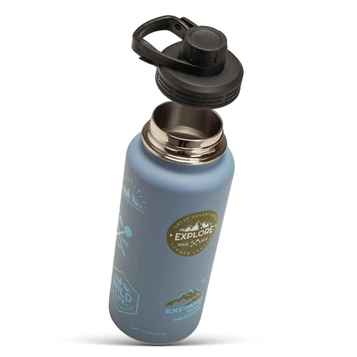 HYDROBREW 950ml Vacuum Insulated Travel Water Bottle with Sling Bag