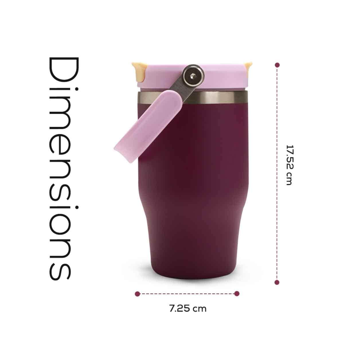 HYDROBREW 500ml Vacuum Insulated Tumbler with handle