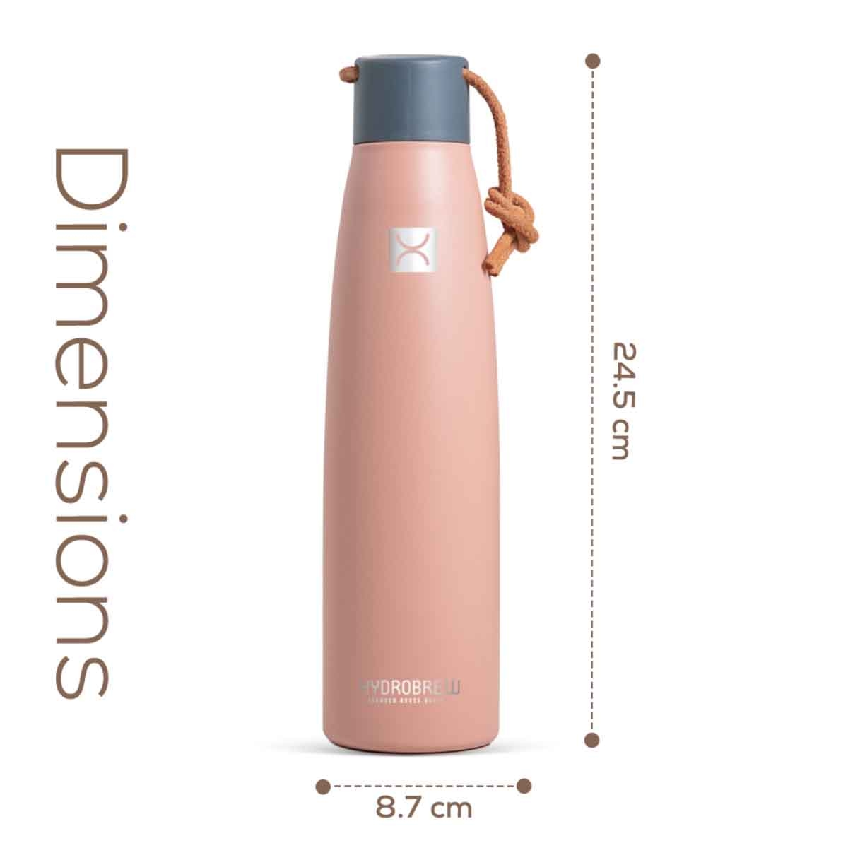 HYDROBREW 500ml Vacuum Insulated Water Bottle