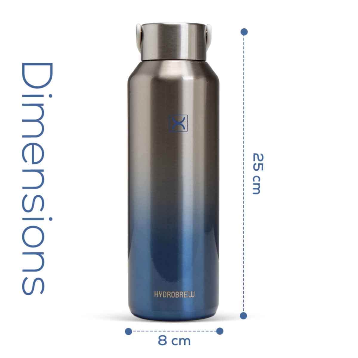 HYDROBREW 710ml Vacuum Insulated Water Bottle