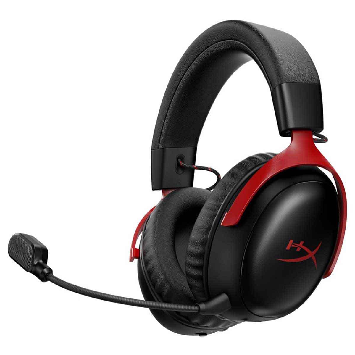 HyperX Red/Black Cloud III S Wireless Over-Ear Gaming Headphone