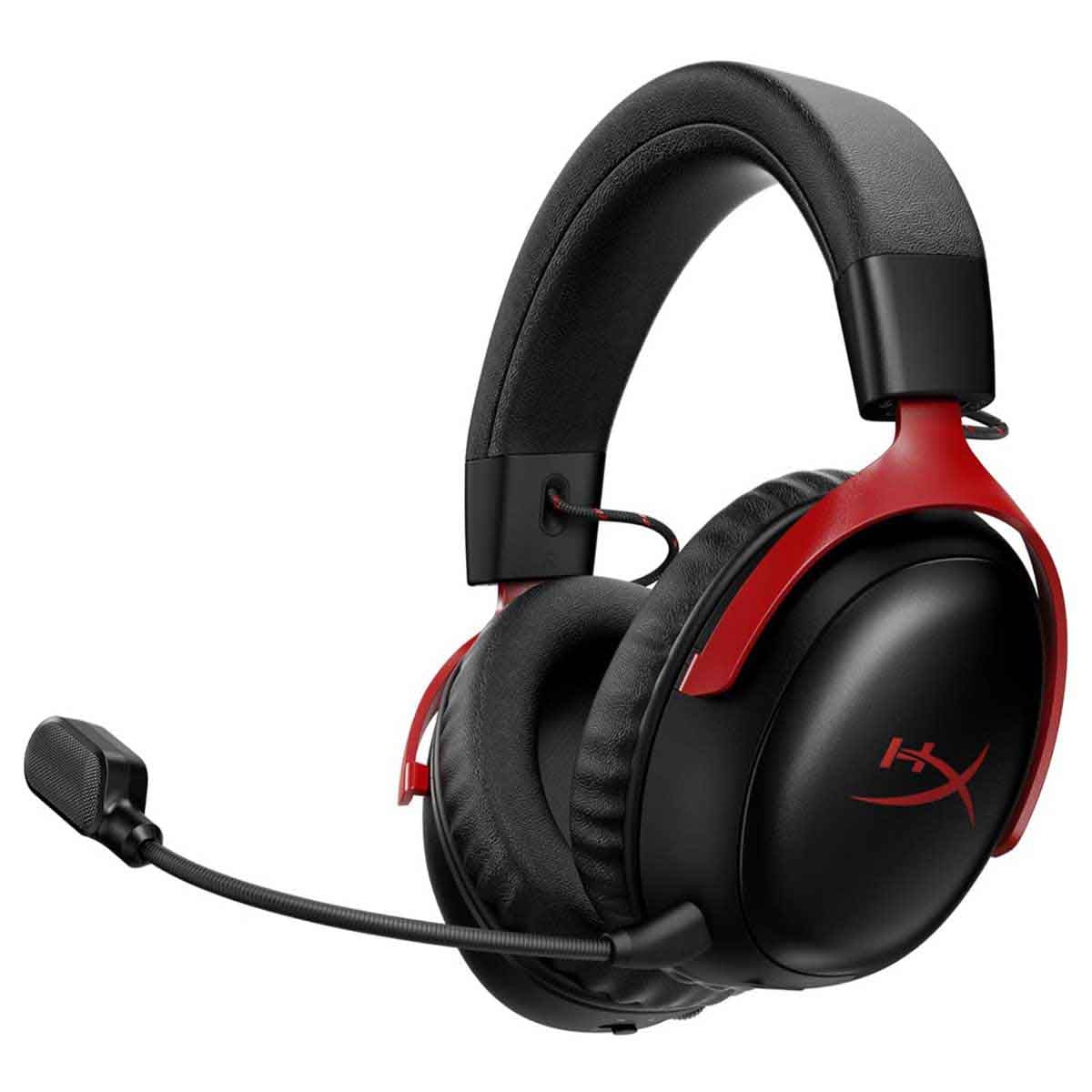 HyperX Red/Black Cloud III S Wireless Over-Ear Gaming Headphone