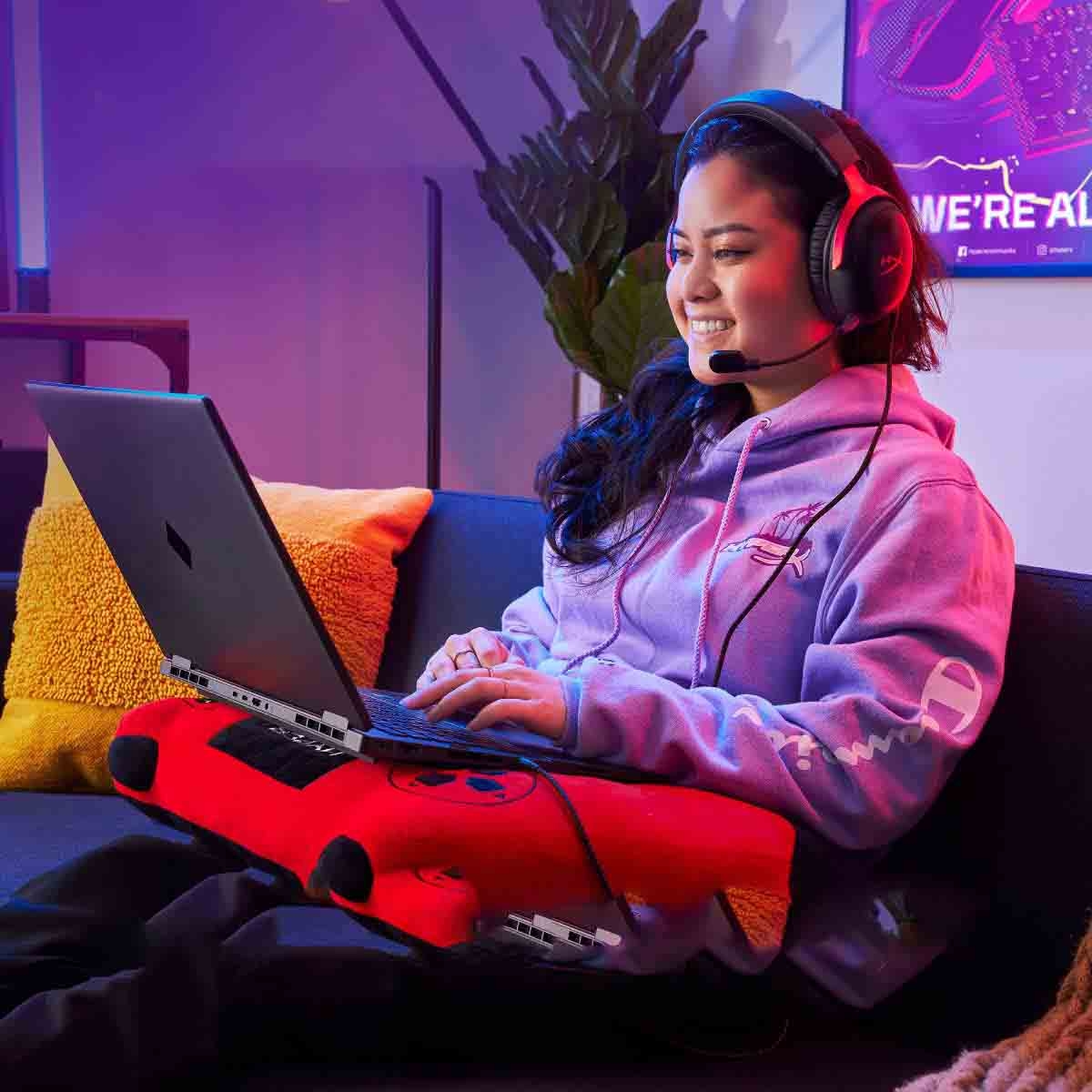 هايبر إكس كلاود 3 سماعة ألعاب سلكية إطار متين أحمر/أسود