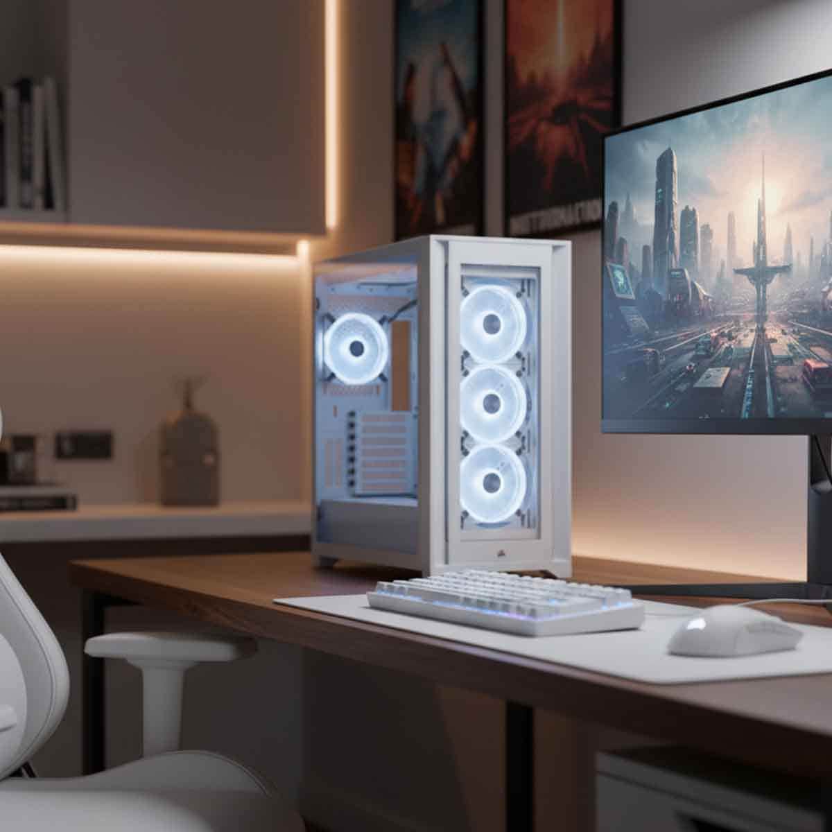 Corsair iCUE 5000X RGB QL Edition Mid-Tower Gaming PC Case