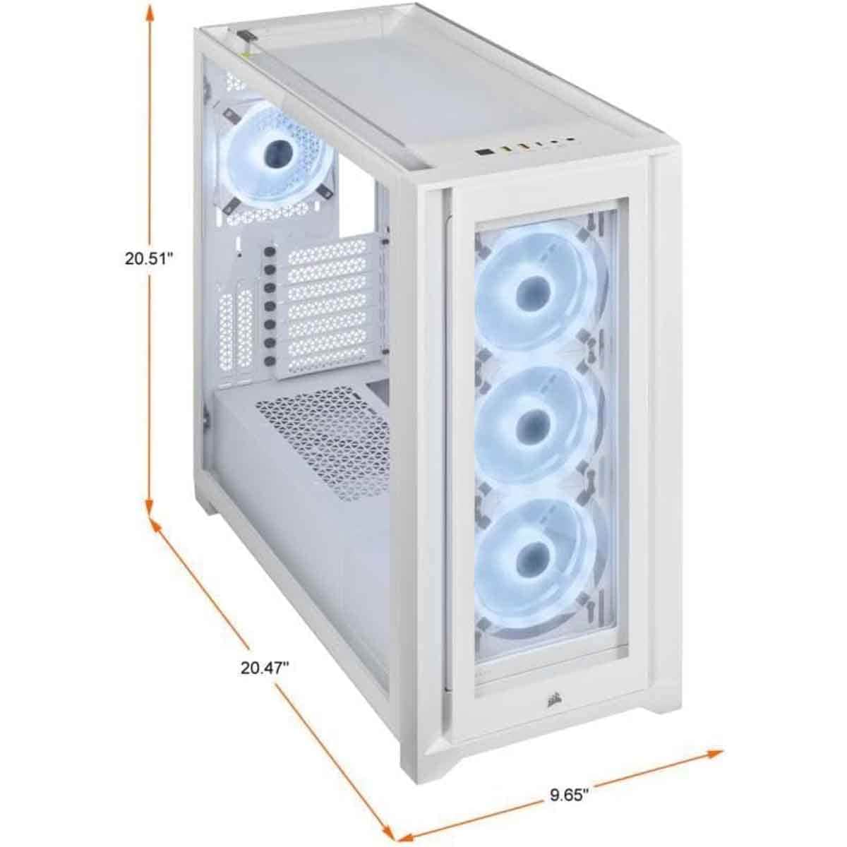 Corsair iCUE 5000X RGB QL Edition Mid-Tower Gaming PC Case