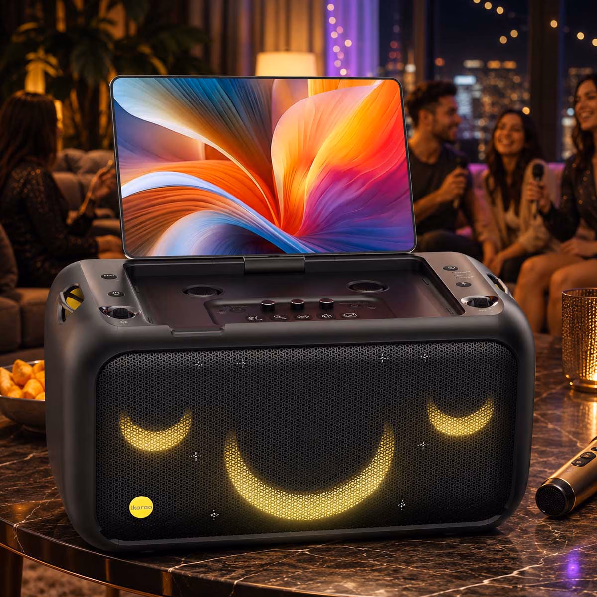 Ikarao Break X1 Black Karaoke Speaker with 13.3'' Screen