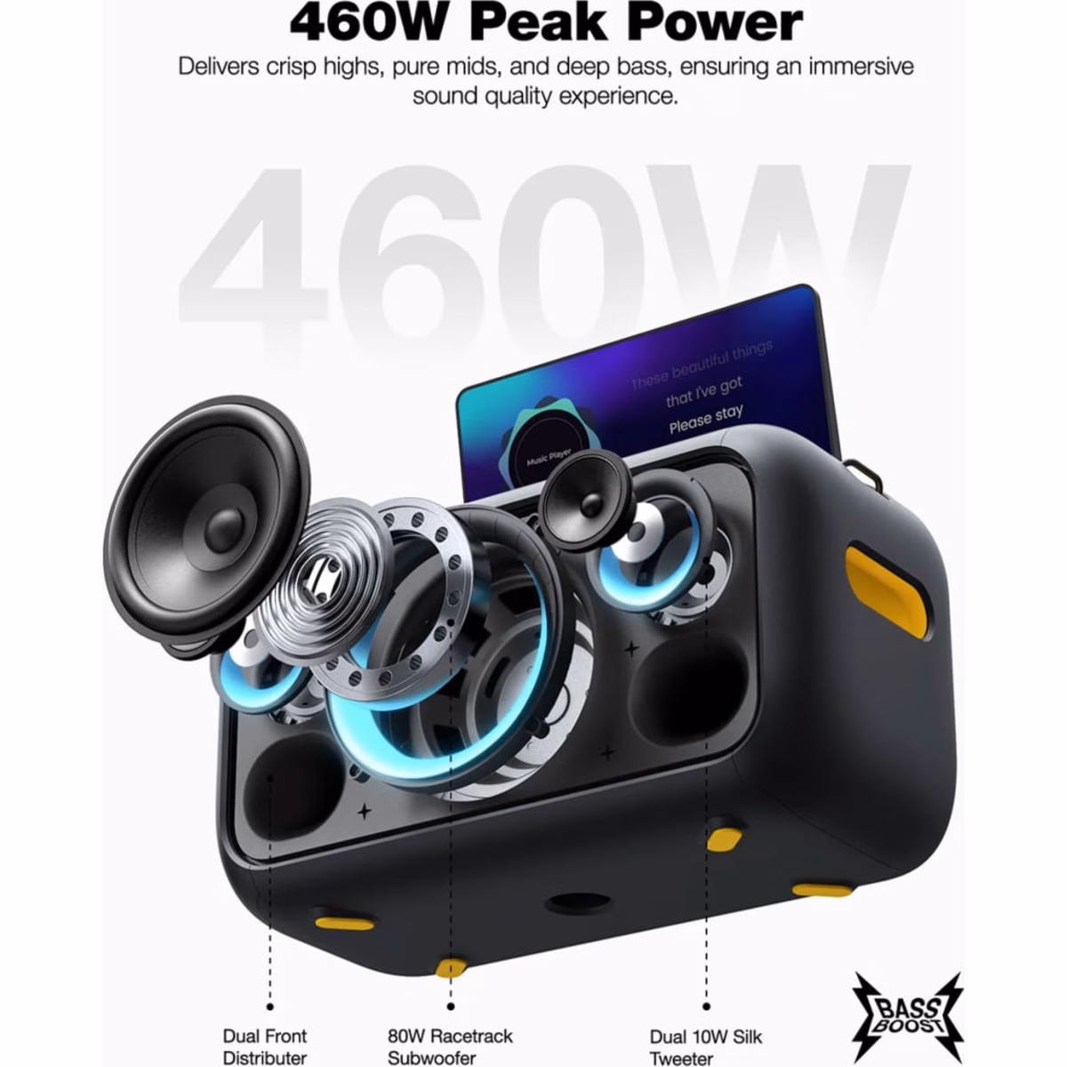Ikarao Break X1 Black Karaoke Speaker with 13.3'' Screen